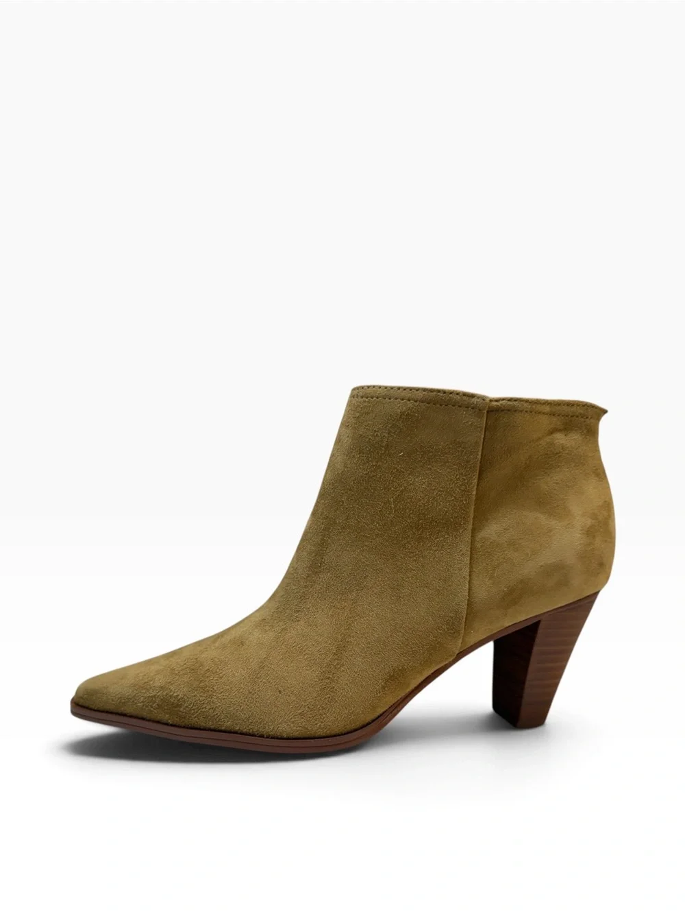 SARTO Franco Sarto Olive Suede Pointed Toe Ankle Boots 9M NWOT